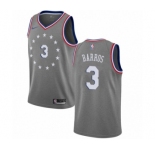 Women's Nike Philadelphia 76ers #3 Dana Barros Swingman Gray NBA Jersey - City Edition