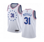 Women's Nike Philadelphia 76ers #31 Mike Muscala White Swingman Jersey - Earned Edition