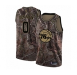 Women's Philadelphia 76ers #0 Josh Richardson Swingman Camo Realtree Collection Basketball Jersey