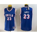Women's Philadelphia 76ers #23 LeBron James Royal 2026 Icon Edition Stitched Basketball Jersey