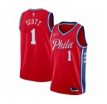 Youth Philadelphia 76ers #1 Mike Scott Swingman Red Finished Basketball Jersey - Statement Edition