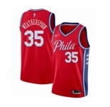 Youth Philadelphia 76ers #35 Clarence Weatherspoon Swingman Red Finished Basketball Jersey - Statement Edition