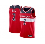 Men Nike Washington Wizards #2 John Wall Red Stitched NBA Swingman Jersey