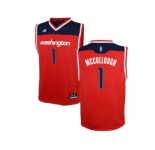Men's Adidas Washington Wizards #1 Chris McCullough Authentic Red Road NBA Jersey