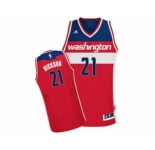 Men's Adidas Washington Wizards #21 JJ Hickson Swingman Red Road NBA Jersey