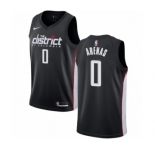 Men's Nike Washington Wizards #0 Gilbert Arenas Authentic Black NBA Jersey - City Edition