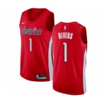 Men's Nike Washington Wizards #1 Austin Rivers Red Swingman Jersey - Earned Edition