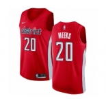 Men's Nike Washington Wizards #20 Jodie Meeks Red Swingman Jersey - Earned Edition