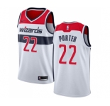 Men's Nike Washington Wizards #22 Otto Porter Swingman White Home NBA Jersey - Association Edition