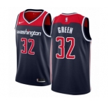 Men's Nike Washington Wizards #32 Jeff Green Authentic Navy Blue NBA Jersey Statement Edition