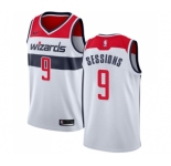 Men's Nike Washington Wizards #9 Ramon Sessions Authentic White NBA Jersey - Association Edition