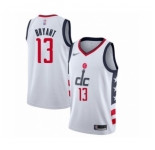 Men's Washington Wizards #13 Thomas Bryant Swingman White Basketball Jersey 2019-20 City Edition