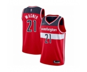 Men's Washington Wizards #21 Moritz Wagner Authentic Red Basketball Jersey - Icon Edition