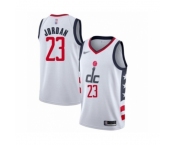 Men's Washington Wizards #23 Michael Jordan Swingman White Basketball Jersey 2019-20 City Edition