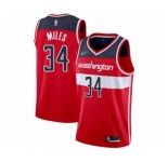 Men's Washington Wizards #34 C.J. Miles Authentic Red Basketball Jersey - Icon Edition