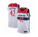 Men's Washington Wizards #42 Davis Bertans Authentic White Basketball Jersey - Association Edition