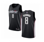 Men's Washington Wizards #8 Rui Hachimura Authentic Black Basketball Jersey - City Edition