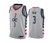 Nike Wizards #3 Bradley Beal Gray NBA Swingman 2020-21 City Edition Jersey