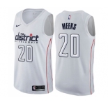 Women's Nike Washington Wizards #20 Jodie Meeks Swingman White NBA Jersey - City Edition