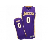Men Adidas Los Angeles Lakers #0 Kyle Kuzma Authentic Purple Road NBA Jersey