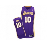 Men Adidas Los Angeles Lakers #10 Tyler Ennis Authentic Purple Road NBA Jersey