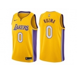 Men Los Angeles Lakers #0 Kyle Kuzma Gold 2017-18 Swingman NBA Jersey