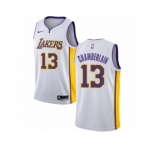 Men Nike Los Angeles Lakers #13 Wilt Chamberlain Authentic White NBA Jersey - Association Edition