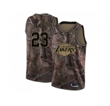 Men Nike Los Angeles Lakers #23 LeBron James Camo NBA Swingman Realtree Collection Jersey