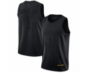 Men's Los Angeles Lakers #1 Kentavious Caldwell-Pope Swingman Black MVP Basketball Jersey