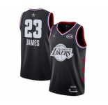 Men's Los Angeles Lakers #23 LeBron James Swingman Black 2019 All-Star Game Basketball Jersey
