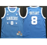 Men's Los Angeles Lakers #8 Kobe Bryant Authentic Light Blue All-Star Throwback Basketball Jersey