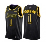 Men's Nike Los Angeles Lakers #1 Kentavious Caldwell-Pope Authentic Black City Edition NBA Jersey