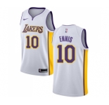 Men's Nike Los Angeles Lakers #10 Tyler Ennis Swingman White NBA Jersey - Association Edition