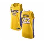 Men's Nike Los Angeles Lakers #22 Elgin Baylor Authentic Gold Home NBA Jersey - Icon Edition