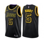 Men's Nike Los Angeles Lakers #5 Robert Horry Swingman Black City Edition NBA Jersey