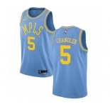Men's Nike Los Angeles Lakers #5 Tyson Chandler Swingman Blue Hardwood Classics NBA Jersey