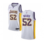 Men's Nike Los Angeles Lakers #52 Jamaal Wilkes Swingman White NBA Jersey - Association Edition