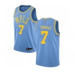 Men's Nike Los Angeles Lakers #7 Isaiah Thomas Authentic Blue Hardwood Classics NBA Jersey
