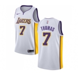Men's Nike Los Angeles Lakers #7 Isaiah Thomas Authentic White NBA Jersey - Association Edition