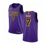 Men's Nike Los Angeles Lakers #7 JaVale McGee Swingman Purple NBA Jersey - City Edition