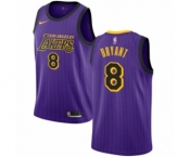 Men's Nike Los Angeles Lakers #8 Kobe Bryant Authentic Purple NBA Jersey - City Edition