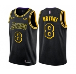 Men's Nike Los Angeles Lakers #8 Kobe Bryant Swingman Black City Edition NBA Jersey