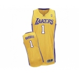 NBA Los Angeles Lakers #1 D'Angelo Russell Yellow Stitched jerseys
