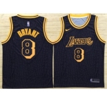 Nike Los Angeles Lakers #8 Kobe Bryant Black NBA Swingman City Edition Jersey