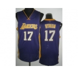 nba los angeles lakers #17 bynum purple[revolution 30]
