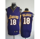 nba los angeles lakers #18 vujacic purple