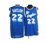 nba los angeles lakers #22 baylor m&n blue