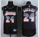 nba los angeles lakers #24 bryant black[national flag version]