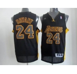 nba los angeles lakers #24 kobe bryant blackyellow[revolution 30 swingman]