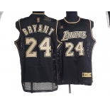 nba los angeles lakers #24 kobe bryant m&n black